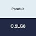 Panduit C.5LG6 Type C Duct Cover, PVC, 0.5" x 6