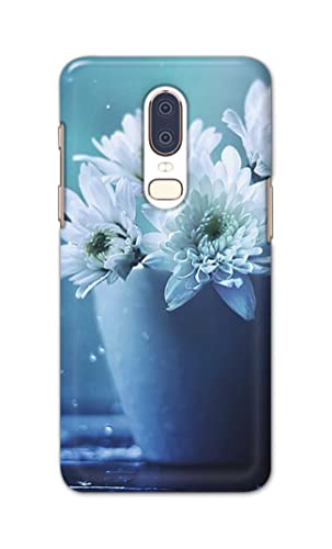 Image of PRINTFIDAA Flowers in The Glass On The Table Printed Designer Hard Back Case Cover for OnePlus 6 -(RP) MVN1002