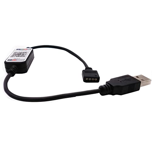Image of Mini LED Strip Light RGB Controller Wireless Bluetooth Dimmer for Control USB 5V DC 12V 24V Music 5050 Colorful Tape (USB 5V)