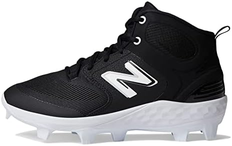 New Balance Men's Fresh Foam 3000 V6 Mid-Molded Baseball Shoe, White/White, 5 | Image 3