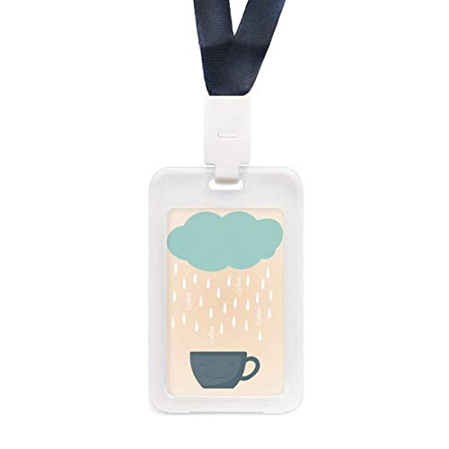 Protège-carte souriant au design météo transparent et rigide pour protection ID