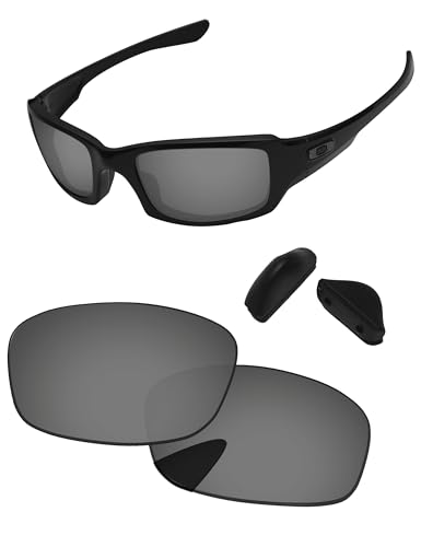 Image of Replacement Lenses & Nose Pads for Oakley Fives Squared(4+1) OO9238 54mm - Precise Fit, UV Block, Impact Resistant