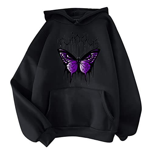 UXSELKCD Sweatjacke Damen, Damen Kapuzenpullover Frauen, Statement, Decke zum anziehen, Sweatjacke Herren Oversize, womenhoodie, Kapuzenpullover...