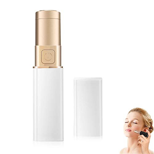 Rasoir Pour Femme Indolore, Epilateur Visage pour le Visage pour Femmes Filles Visage Fuzz de pêche, lèvre,Menton,la jambe,la bikini,Rasoir électrique batterie pour Femmes Chrismas Gift Cadeau de Noël