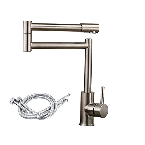 304 �X�e�����X�|���t���[�L�b�`���֌� 360 �x��]�L�b�`���V���N�܂肽���݃^�b�v�≷���~�L�T�[�^�b�v�V���N�N���[�� �L�b�`���X�y�[�X��ߖ�(Brushed with hose)