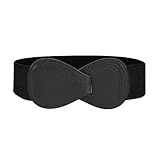[Confortable, large et élastique] La large ceinture pour femmes, d'une largeur de 5,8 cm, offre un maintien et un galbe optimaux ; la ceinture noire pour femmes est disponible en plusieurs tailles pour des tours de taille de 60 à 110 cm. Le matériau hautement élastique de la ceinture pour femmes s'adapte parfaitement à toutes les courbes de la taille pour un confort maximal sans serrer.