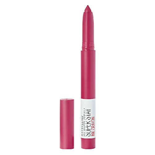 Image of Maybelline New York Super Stay Crayon Matte Lipstick, 35 Treat Yourself 1.2 And New York Super Stay Crayon Matte Lipstick, 15 Lead The Way, 1.2G