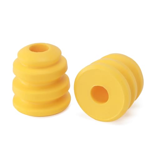 Whkdscvmu Front Bump Stops Lower Control Arm Jounce Bumpers (Yellow) 2-pack Compatible with 2002-2006 Escalade 2003-2014 Chevy Express 1999-2007 Silverado 2003-2014 GMC Savana 2000-2006 Yukon