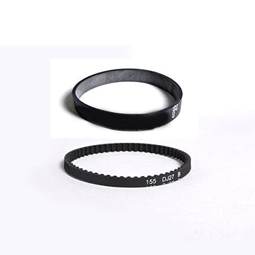 Replacement Belt Set For Bissell Proheat Steam Cleaners - 1 Flat & 1 Geared Belt, Fits Multiple Models
