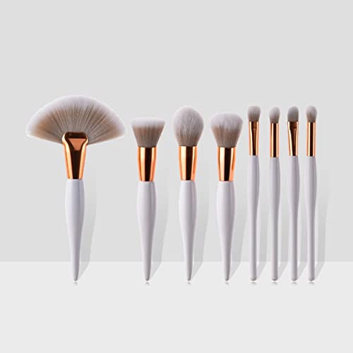 Image of Narah venturesMakeup Brush Set 8 Pcs | Soft Professional Makeup Brushes for Foundation, Blush, Eyeshadow & Blending | Beauty Brush Kit for Women & Girls (multicolor)