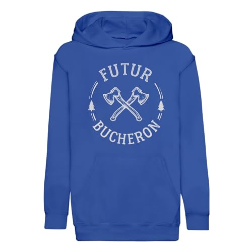Sweat à capuche enfant futur bûcheron finition premium haut de gamme