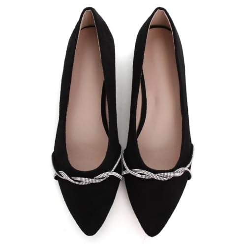 Image of Stunner Womens Flats Fashion Pointed Toe Bowknot Ballet Flats Cute Slip On Dress Flats Comfortable Party Wedding Flats2