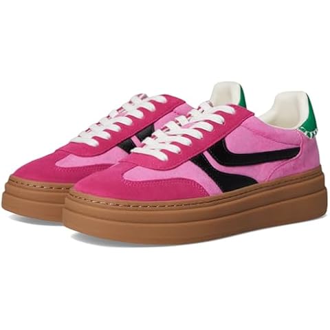 Steve Madden Women's Dodge Sneaker, Pink Multi, 8 Cover