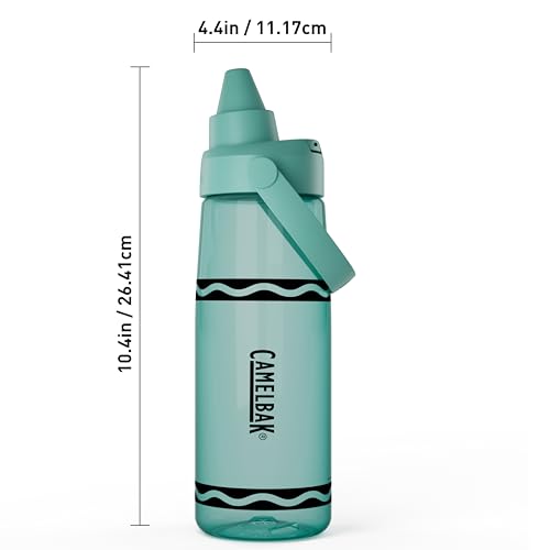 Image of CamelBak Crayola Chug Water Bottle for Everyday Hydration, Tritan Renew Design with Chug Lid, 25oz, Aquamarine
