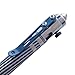 Cool Hand 5.35'' Titanium Alloy Bolt Action Pens, Ballpoint Ink Refillable, Office Business Writing Pens, Deep Pocket Clip,with a Refill, Blue