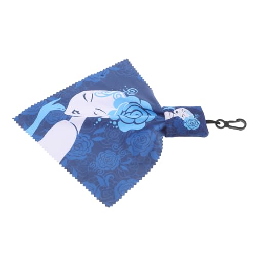 Gogogmee Paño de Microfibra para Limpiar Gafas Llavero y Correa Estampada, Toallitas Portátiles para Gafas de Sol, Pantallas y Lentes Delicados, Accesorio Multifuncional de Limpieza