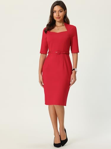 Women's Church Sheath Dresses 2025 Formal Pencil Dress2