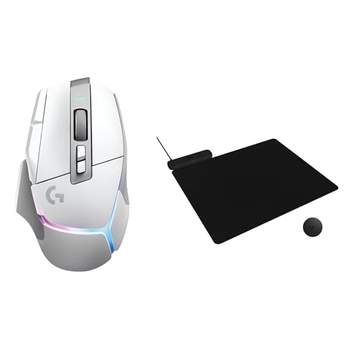 Image of Logitech G502 X Plus Lightspeed Wireless Gaming Mouse + Powerplay 2 Wireless Charging Mouse Pad Bundle - White