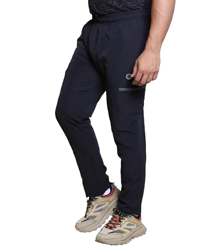 Image of Track Pant for Men - Polycotton Joggers, Gym Pants & Lowers for Men with Adjustable Waist, Moisture-Wicking Fabric & Pockets - Cargo & Ideal Sports Pajamas for Workout & Casual Wear