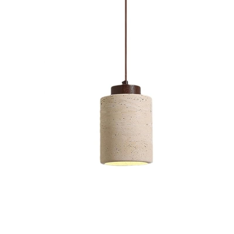 Suspension Wabi-Sabi E27 en pierre pour remplacer les luminaires éblouissants de cuisine