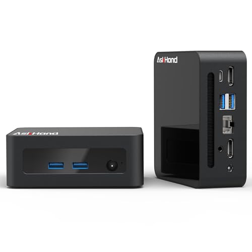 【4K@60Hz per la visualizzazione simultanea di 3 schermi】12450h mini computer desktop è in grado di realizzare la massima uscita ad alta risoluzione 4K@60Hz, con caratteristiche di interfaccia mini host: 2 * HDMI (4K@60Hz), 1 * USB-C , 3 * USB3.0, 1 * USB2.0, 1 * DC, 1 * RJ45 (massimo 1000M), 1 * audio. Può supportare l'espansione di più spazi di lavoro e migliorare l'efficienza lavorativa. Utilizzabile in più scenari, può essere impiegato in una varietà di applicazioni come sistemi videowall.