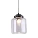 INJUICY Clear Glass Pendant Lights, Vintage Candy Jar Ceiling Lamps Fixtures for Balcony, Stairs, Cafe, Bar, Bedrooms