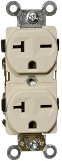 Morris 82205, 20Amp 250V Ivory Industrial Grade Duplex Receptacle (Pack of 38 pcs)