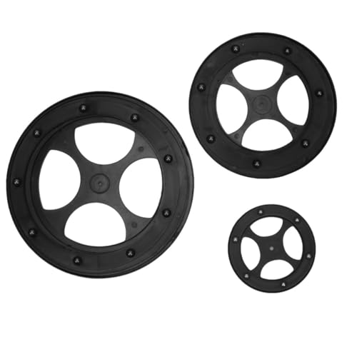 ABOOFAN 3piezas Rodamiento Giratorio para Platos Anillo Plástico Resistente Diseño Desmontable Instalación Fácil Compatible con Giradiscos Reproductores de CD y Exhibidores Juego de
