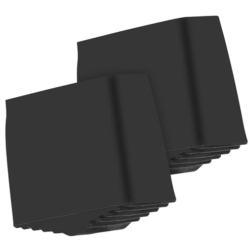 SEWACC Protections Antidérapantes en Caoutchouc 2 Pièces Embouts Pieds D'échelle 40x20mm Stabilisateurs pour Escabeau Pliable Usage Intérieur et Extérieur