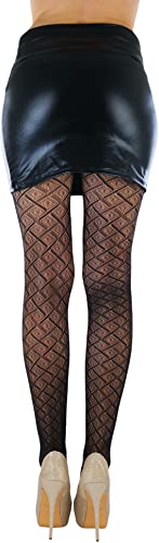 Image of ToBeInStyle Women's Vintage Art Deco Chevron Ornate Design Tights Pantyhose
