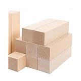 Chocople 木材 角材 木彫りブロック 工芸品用 手彫り 彫刻 DIY 工芸 10cm×2.5cm×2.5cm 10個セット