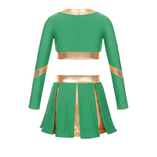 Uniforme de animadora para niñas con vestido manga larga miniatura 2