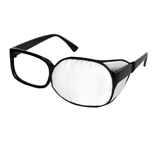 Kid/Adult Visual Acuity Recovery Silk Eye Mask Training Amblyopia Strabismus Corrected Lazy Eye Patches for Glasses(White)