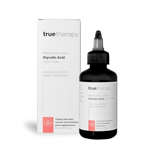 T.he True'therapy Retexturize 10% Glycolic Acid Toner, Face Toner For Glowing Skin, Pore Tightening Toner For Men & Women, All Skin Types, Numbuzin Toner With Witch Hazel (110 Ml), Pack Of 1