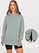 ANRABESS Womens Oversized Hoodies Long Sleeve Fleece Side Slit Hooded Sweatshirts Pullover 2026 Fall Outfits Y2K Clothes Sage Green Large