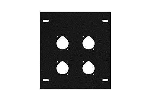 Elite Core FB-PLATE4 Unloaded Plate for Recessed Floor Box, 4-Punch