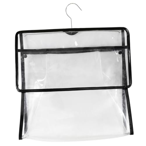 YUYUETIME 防水製 浴室用透明衣類収納バッグ 大容量 壁掛け式フック付 衣服収納や洗面所整理に 省スペースで多機能な