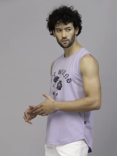 Image of RIGO Stylish Cotton Printed Vest for Men | Round Neck, Slim Fit, Sleeveless T-shirt Vest for Man | Casual Innerwear Sando for Men & Boys - Perfect for Workouts Gym, Vacations, and Beaches
