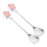 MAGICLULU Cucharas De Postre De Acero Inoxidable Con Mango De Estilo Chino Minicucharas Para Pudín