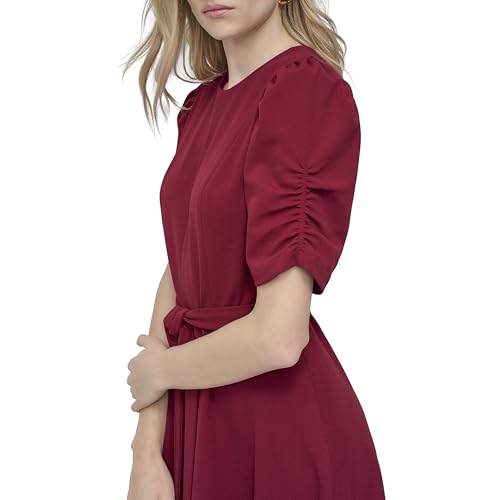 Image of DKNY Women's Jewel Neck Scuba Crepe Dress