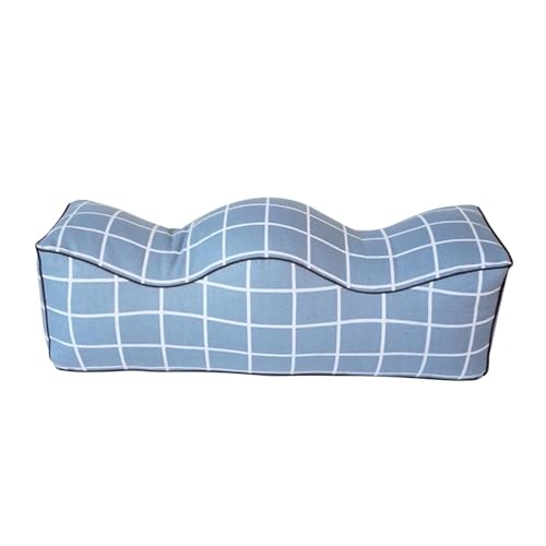 Almohadas de elevación de piernas, cojín de apoyo para dormir, almohadas curvadas de elevación de rodilla, almohada de apoyo transpirable para mujeres, hombres, personas mayores