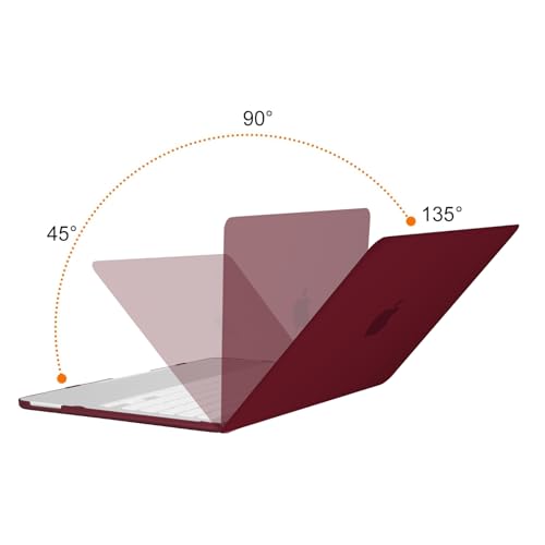 Image of MOSISO Compatible with MacBook Neo Case 13 inch 2026 Release Model A3404 with A18 Pro Chip, 4 in 1 Kit Precision Fit Crack & Scratch Resistant Protective Hard Shell Case Cover, Burgundy