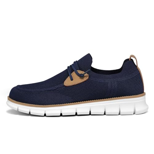 Image of Mens Casual Loafers Shoes Slip On Fashion Walking Dress Sneakers Business Oxfords Work Lightweight Soft Sole Zapatos