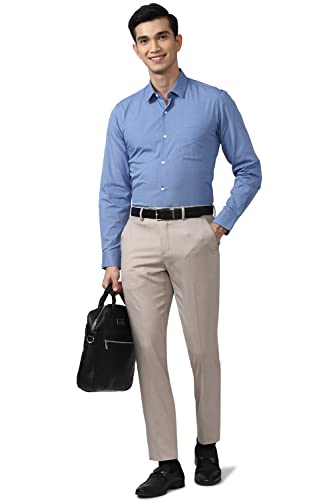 Image of Peter England Men's Solid Slim Fit Shirt