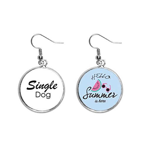Pendientes de sandía y perro que solucionan la falta de color en tus looks de lóbulo para verano
