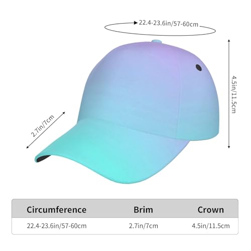 Gorra de béisbol degradada unisex ajustable miniatura 5