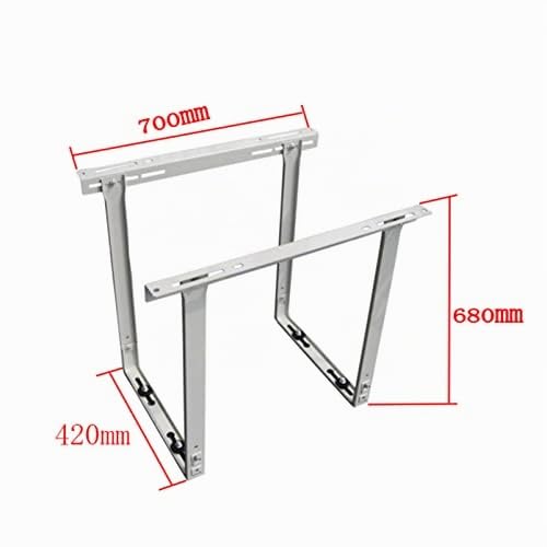Soporte de montaje universal de CA para exteriores, soporte resistente para unidades de condensador de aire acondicionado sin conductos, fácil instalación en el techo