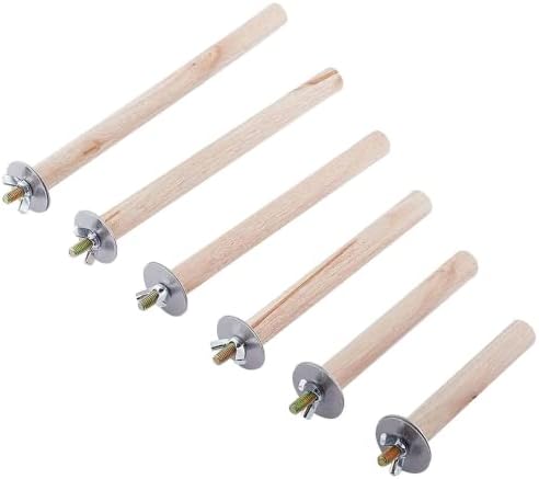Non Toxic Bird Perches for Safety - Are You Choosing the Right Ones? 7 LIYONGHE 6 Pcs Bird Perches for Parrots Non-Toxic Wood Parrot Stand Cage Accessories Parakeet Perch Parrot Platform Grinding Claw Sticks for Bird Roost