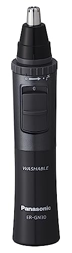 Panasonic Men’s Ear and Nose Hair Trimmer, Wet Dry Hypoallergenic Dual Edge Blade – ER-GN30-H
