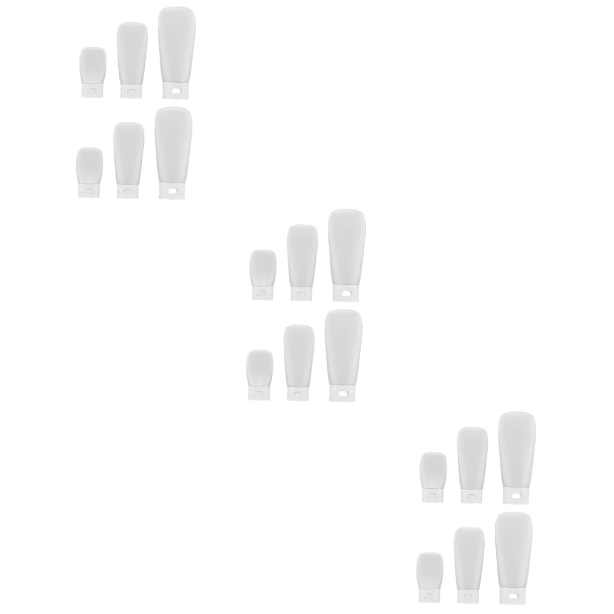 Beaupretty 18pièces Distributeurs De Cosmétiques Voyage Bouteilles Squeeze Réutilisables Pour Crème Et Liquides Pratique De Rangement